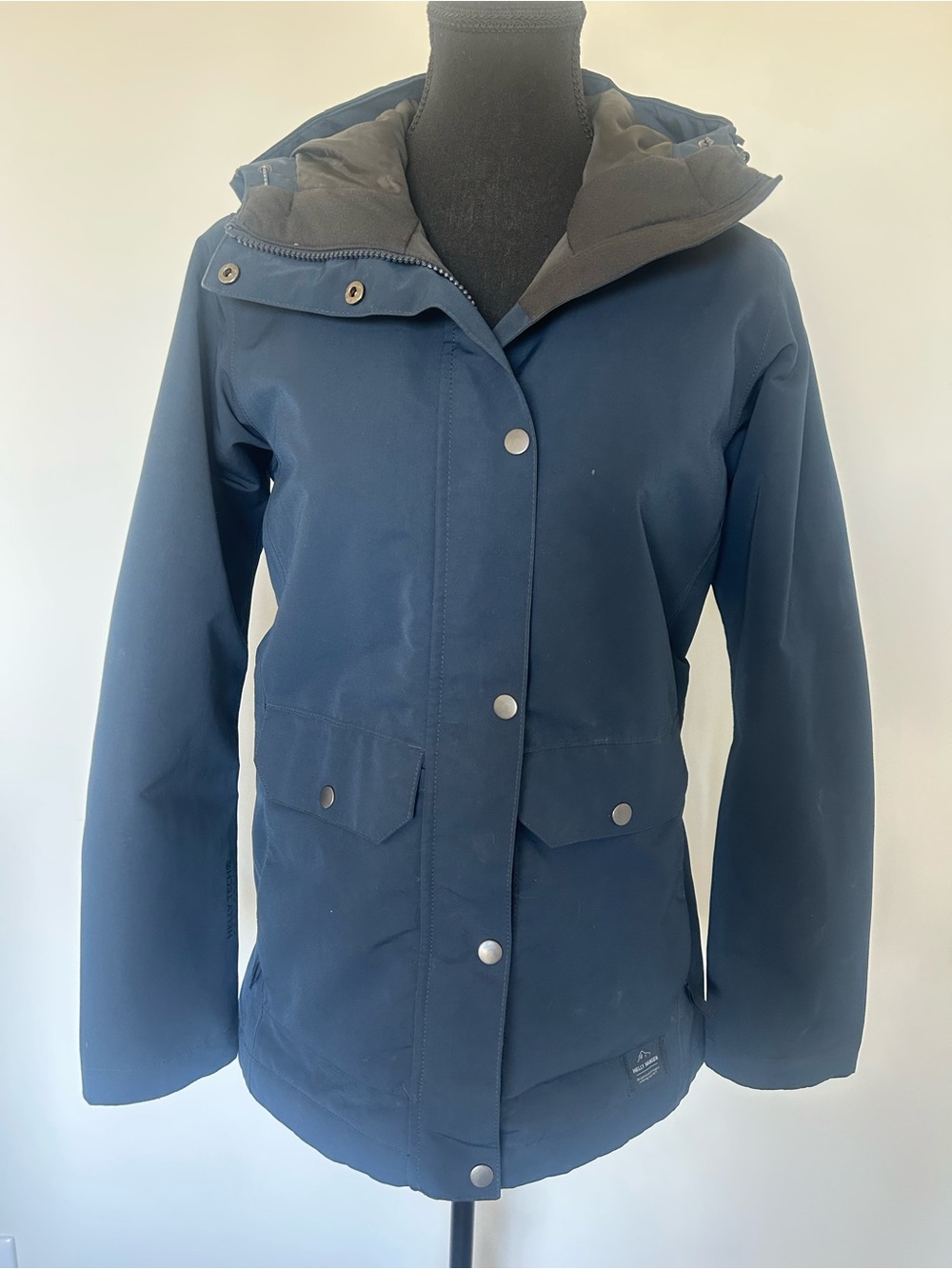 Helly Hansen Navy Hooded Utility Jacket